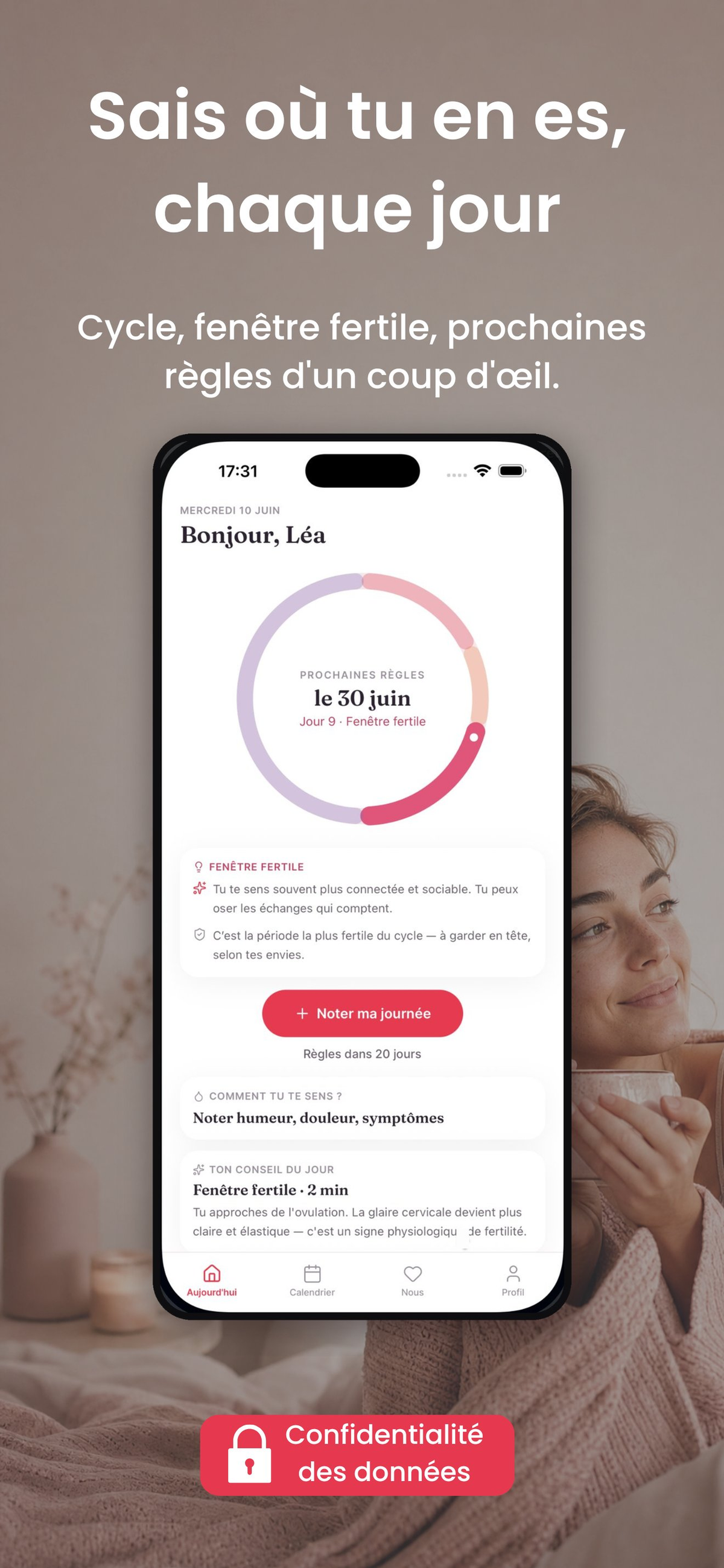 Accès Cyclicare l'app qui comprend ton cycle (et ton partenaire aussi) Cyclicare